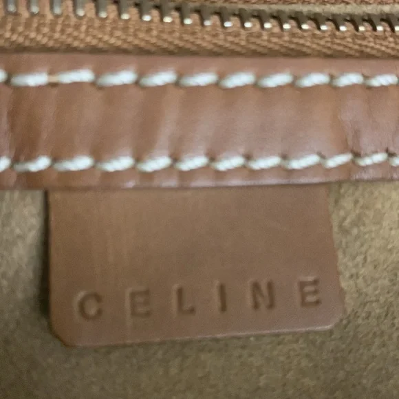 COPY - Celine Boogie handbag. Canvas and leather
